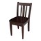International Concepts Rectangle Set of 2 San Remo Juvenile Chairs, 13.2 in W, 16 in L, 26 in H, Wood, Rich Mocha CC15-105P - alternate 1